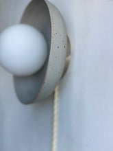 Load image into Gallery viewer, aura wall sconce with cord - sea blue preorder