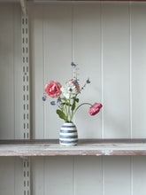 Load image into Gallery viewer, bud vase 699 - one of a kind - indigo stripe