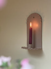 Load image into Gallery viewer, candle wall sconce - rose