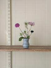 Load image into Gallery viewer, bud vase 680 - one of a kind - indigo stripe