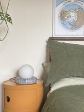 Load image into Gallery viewer, Bespoke Hoop Globe Lamp - indigo stripe