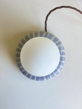 Load image into Gallery viewer, Bespoke Hoop Globe Lamp - indigo stripe