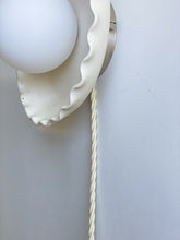 Load image into Gallery viewer, aura stripe wall sconce with cord - preorder - white