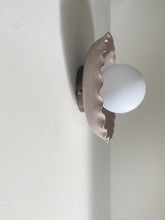 Load image into Gallery viewer, aura scallop wall sconce - rose preorder