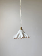 Load image into Gallery viewer, bespoke drape pendant small - white preorder