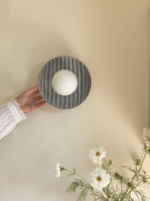 Load image into Gallery viewer, aura stripe wall sconce - cloud preorder