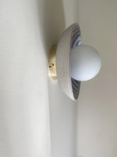 Load image into Gallery viewer, aura stripe wall sconce - cloud preorder