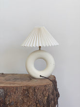 Load image into Gallery viewer, Bespoke Hoop Lamp 73 - toi toi raw- rattan or linen shade