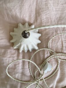 bespoke drape pendant small - white preorder