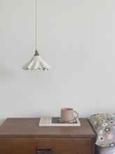Load image into Gallery viewer, bespoke drape pendant small - white preorder