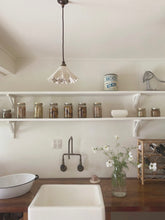 Load image into Gallery viewer, bespoke drape pendant small - white preorder