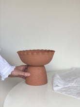 Load image into Gallery viewer, pedestal bowl 24 - terra raw
