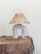 Load image into Gallery viewer, Bespoke Lamp 81 -  rose -  linen or rattan shade
