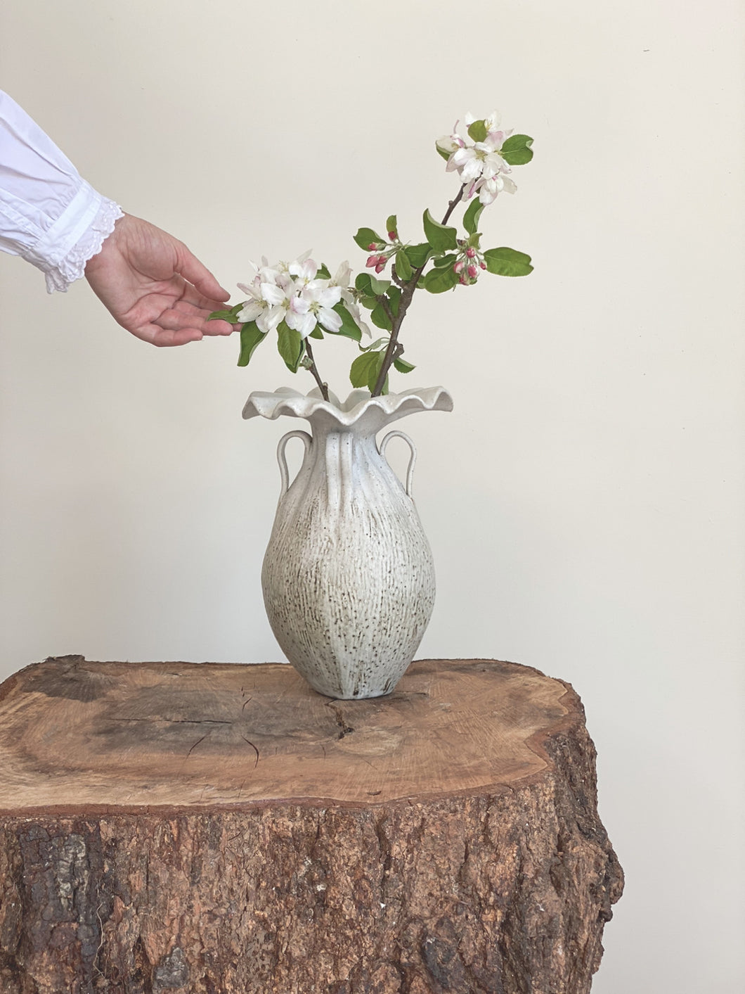 handbuilt sculptural vessel 50 - cloud