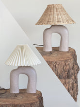 Load image into Gallery viewer, Bespoke Lamp 81 -  rose -  linen or rattan shade
