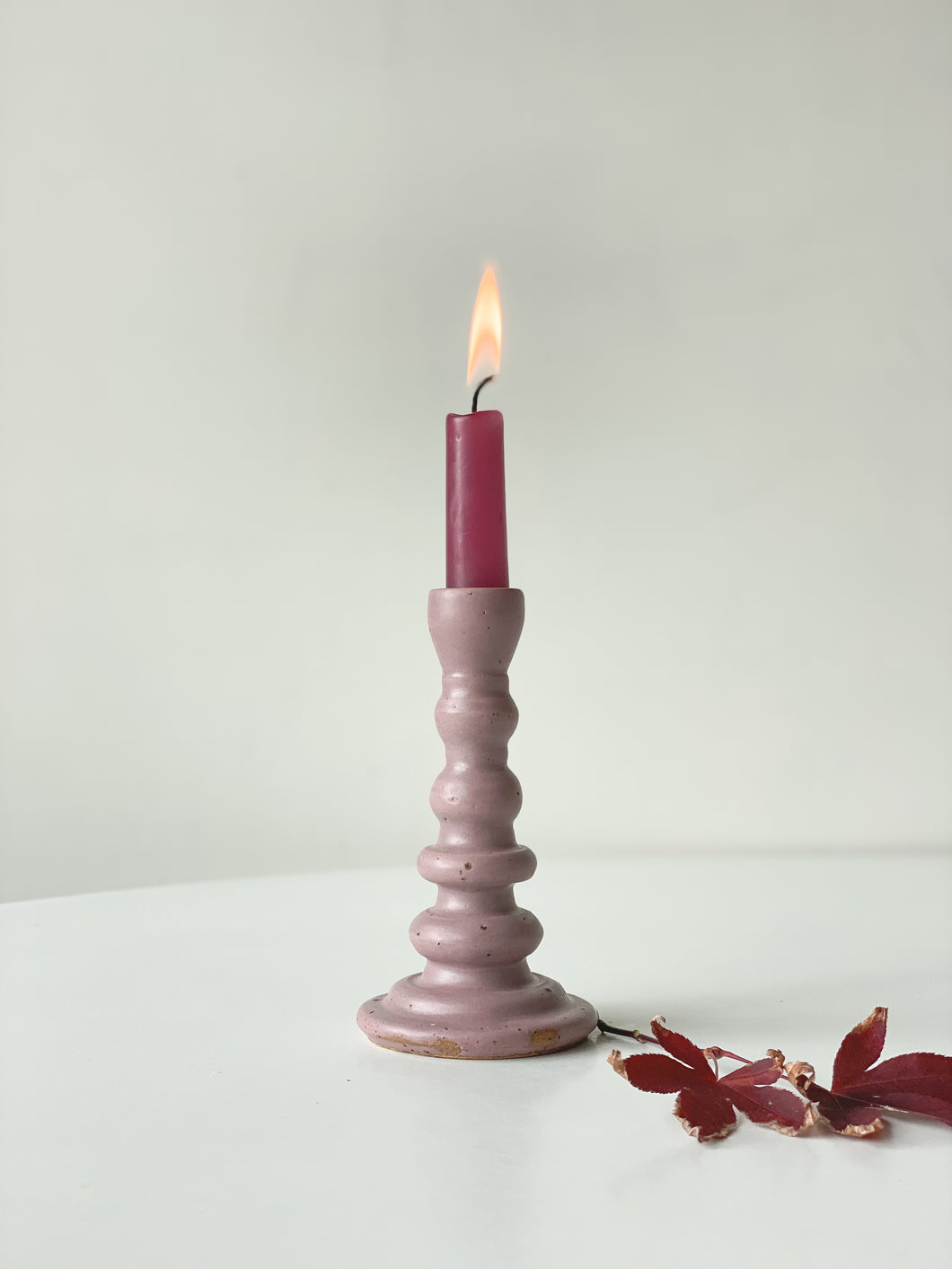 one of a kind candlestick 38 - grape