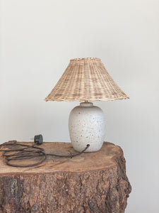 Bespoke Lamp 79 - toi toi -  linen or rattan shade