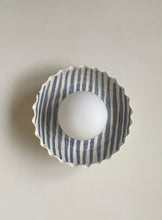 Load image into Gallery viewer, aura stripe/scallop wall sconce - white preorder
