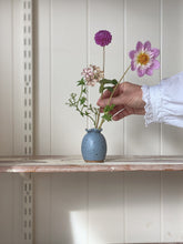 Load image into Gallery viewer, ruffle bud vase 596 - one of a kind - sky
