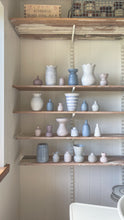 Load image into Gallery viewer, Big bud vase 9 - indigo stripe -  one of a kind
