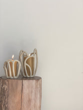 Load image into Gallery viewer, handbuilt landscape candle holder 2 - dune

