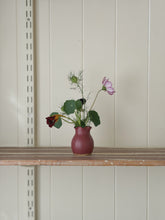 Load image into Gallery viewer, ruffle bud vase 670 - one of a kind - wild berry
