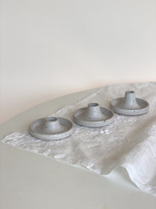 candle holder trio - cloud