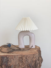 Load image into Gallery viewer, Bespoke Lamp 81 -  rose -  linen or rattan shade
