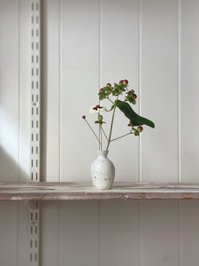 bud vase 617 - one of a kind - white