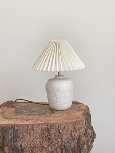 bespoke Lamp 80- toi toi -  linen or rattan shade