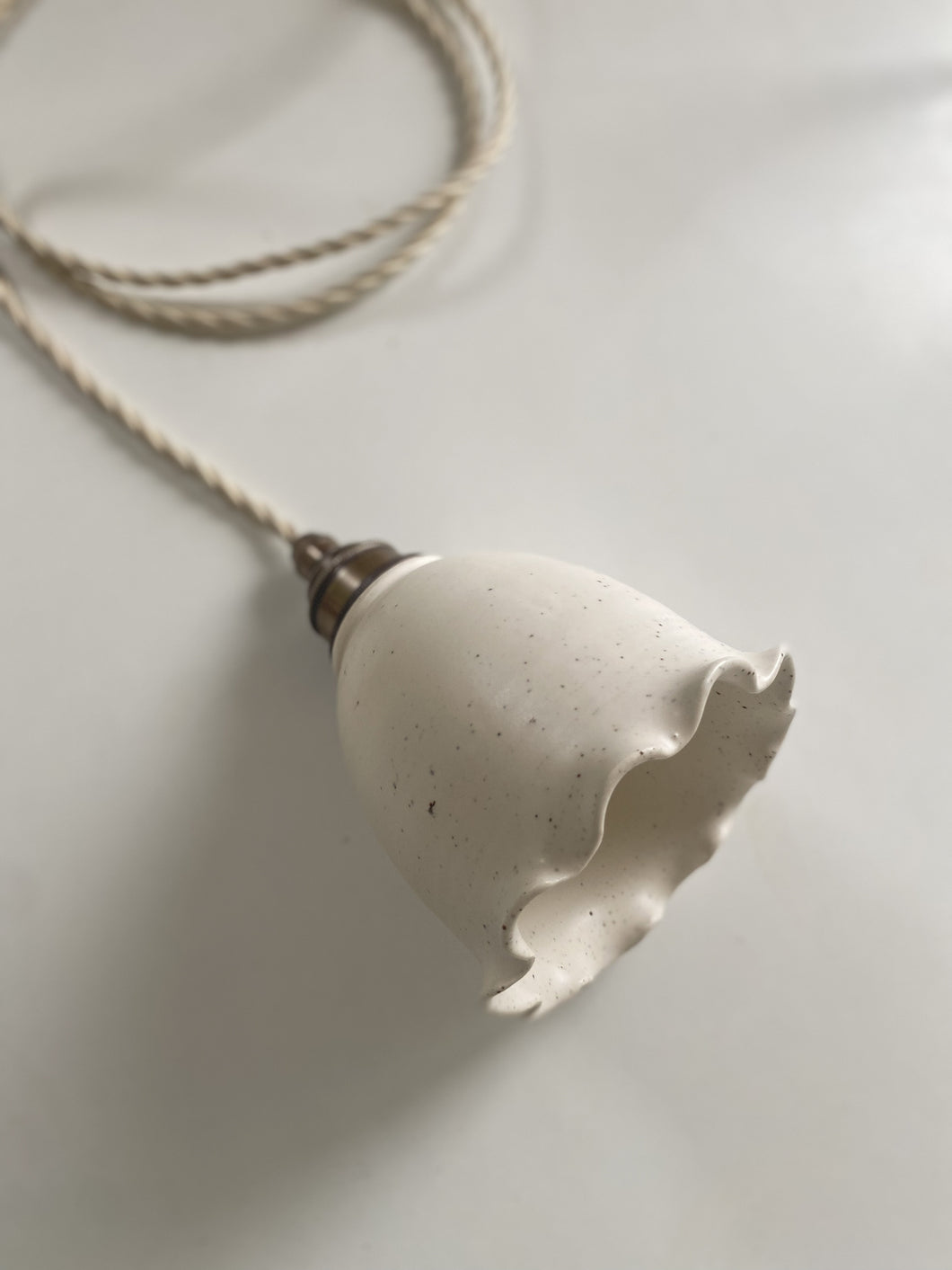 bespoke bell pendant - white preorder