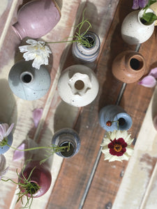 bud vase 584 - one of a kind - sea blue
