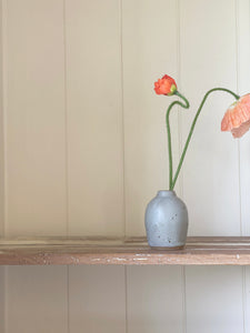 bud vase 497 - one of a kind - sea blue