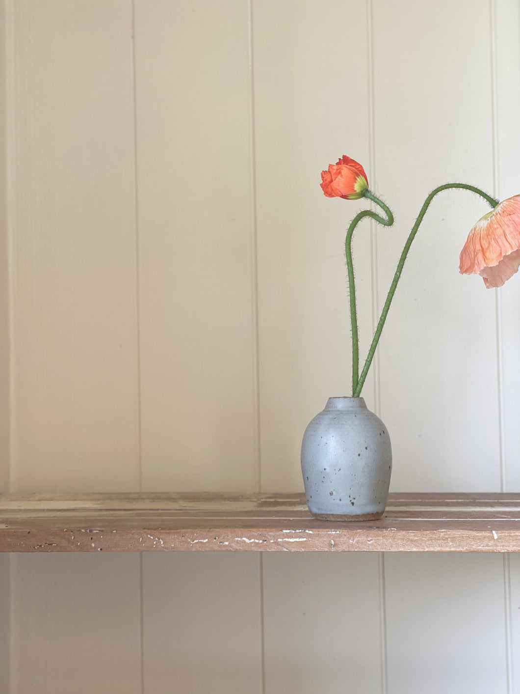 bud vase 497 - one of a kind - sea blue