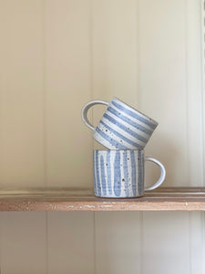 pair of cups - indigo stripe