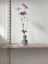 Load image into Gallery viewer, bud vase 614 - one of a kind - indigo stripe
