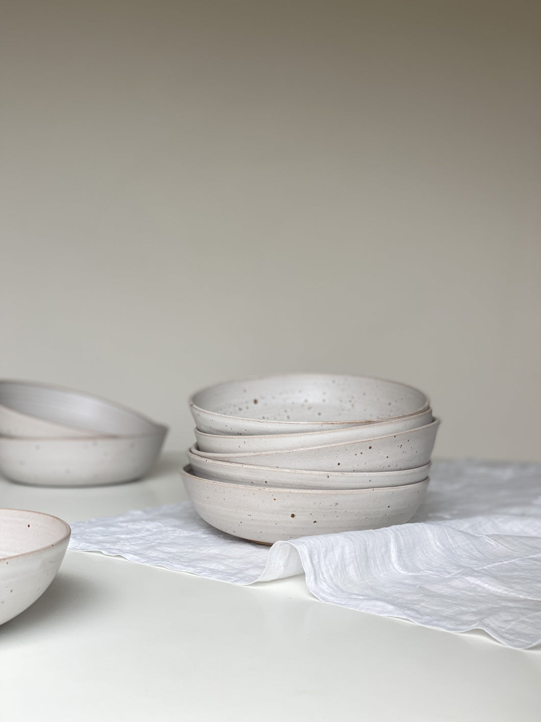 Second set of 4 pasta bowls - everyday range - cloud