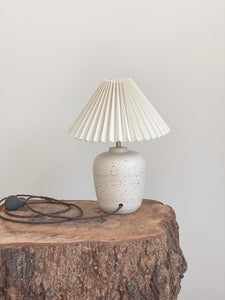 bespoke Lamp 80- toi toi -  linen or rattan shade