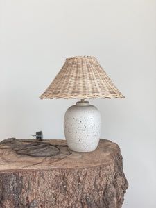 Bespoke Lamp 79 - toi toi -  linen or rattan shade
