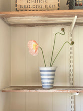 Load image into Gallery viewer, Big bud vase 9 - indigo stripe -  one of a kind
