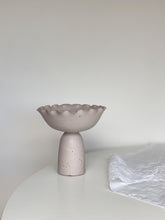 Load image into Gallery viewer, ruffle pedestal bowl 23 - rose
