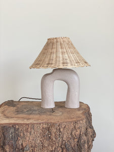 Bespoke Lamp 81 -  rose -  linen or rattan shade