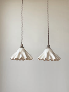 bespoke drape pendant small - white preorder