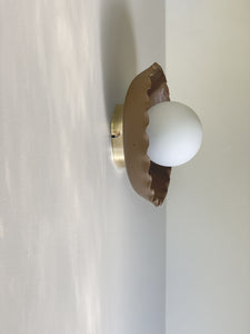 aura scallop wall sconce - moss preorder