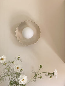 aura scallop wall sconce - toi toi preorder