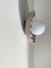 Load image into Gallery viewer, aura scallop wall sconce - rose preorder
