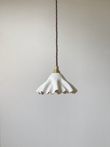 bespoke drape pendant small - white preorder