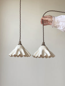 bespoke drape pendant small - white preorder