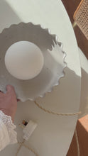 Load and play video in Gallery viewer, aura wall sconce with cord - preorder - cloud - 1 in stock

