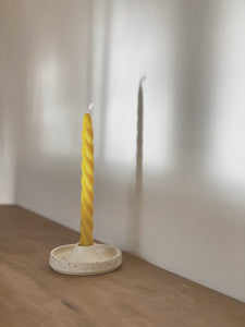 pure beeswax single twist candle